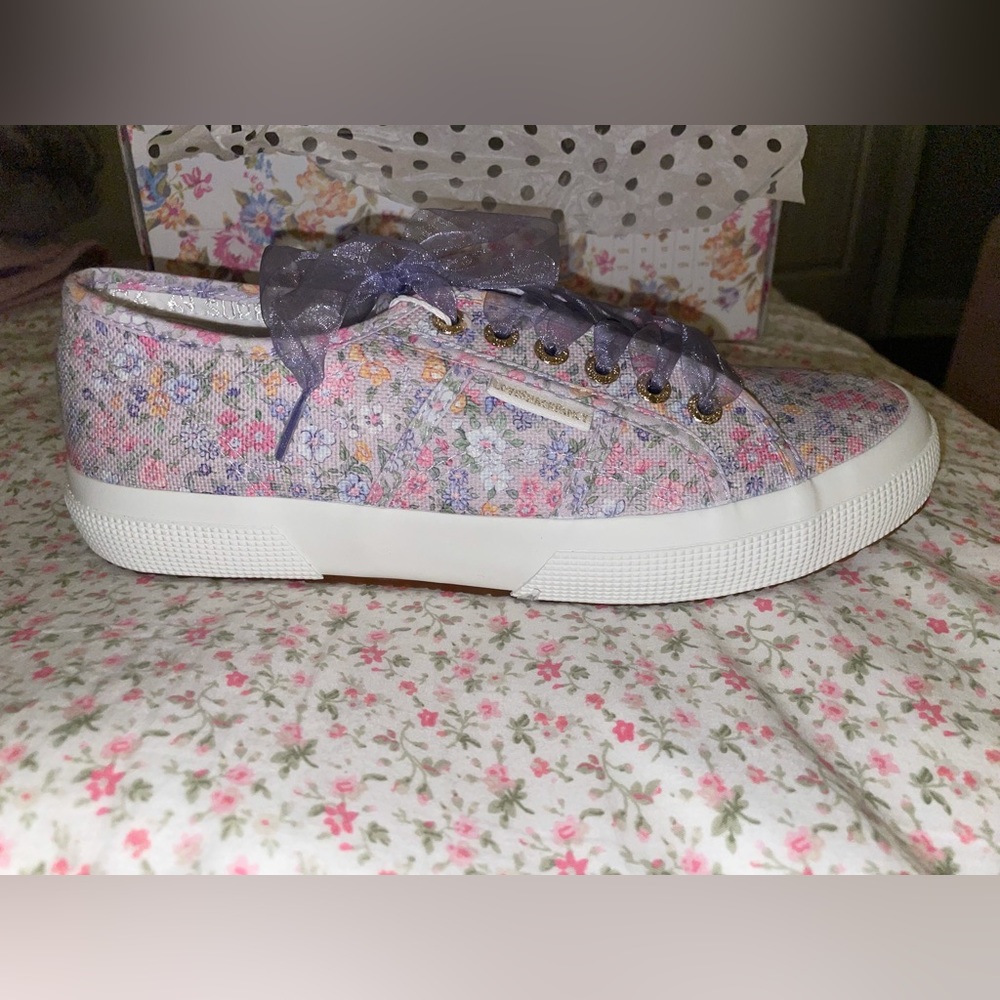 LoveShackFancy X Superga shoes